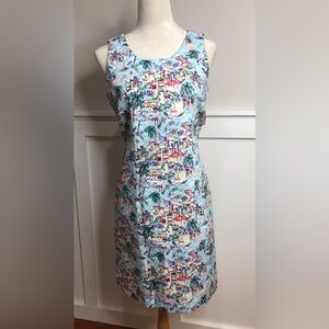 TALBOTS Women’s Seaside Villa Shift Dress, Vacation NEW W TAG